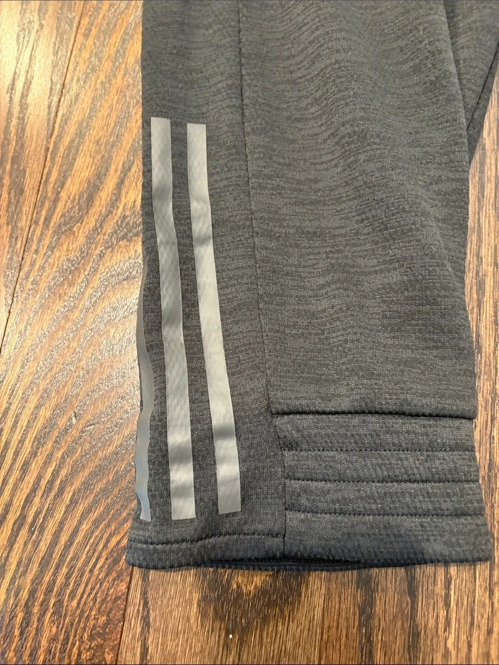 adidas Black Mens Jogger Sweatpants with Reflective Stripes Size M